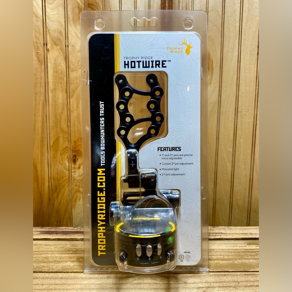 Trophy Ridge Hot Wire Bow Sight 3 Pin .019 RH AS325R